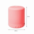 thumbnail image 3 of Mini Bluetooth Speaker, Portable Wireless/ TF Card/ USB Flash Drive Speaker, Bluetooth 5.0, Beautifully Designed, Macaron Pink, Support Connect Smartphone Laptop Tablet Audio Device etc, 3 of 6