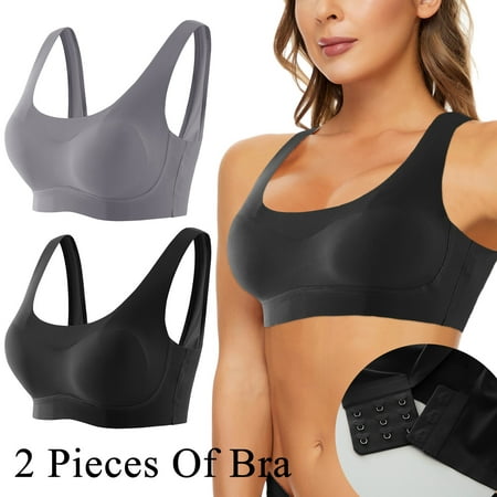 

CAICJ98 Lingerie For Women Plus Size Womens Sports Bra No Wire Comfort Sleep Bra Plus Size Workout Activity Bras With Non Removable Pads Shaping Bra Multicolour XL