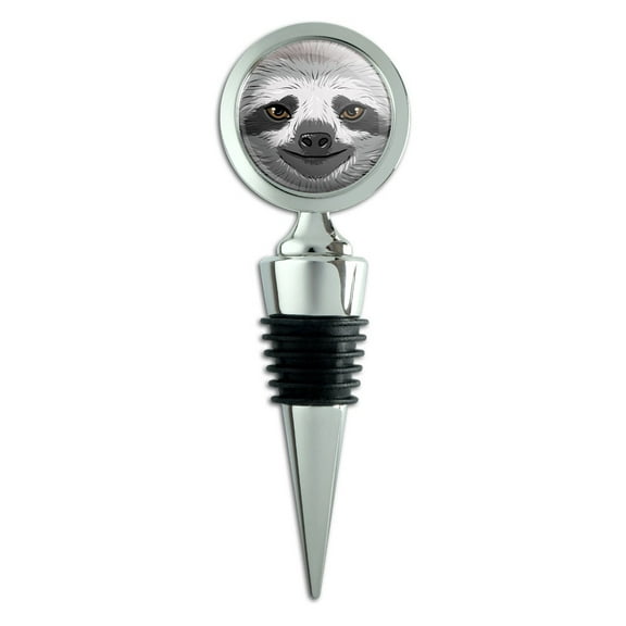 Sloth Face Wine Bottle Stopper