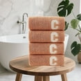 thumbnail image 4 of Danhjin Rideau de Douche Serviette 4 Pcs Bordure Europe et États-Unis Commerce Extérieur Serviette Absorbante pour Visage Sec, 4 of 6