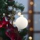 thumbnail image 3 of xihome Adornos navideños de plstico flocado para rbol de Navidad, 6 cm (2,4 pulgadas), paquete de 12 unidades, color marrn, ideales para colgar en interiores., 3 of 9