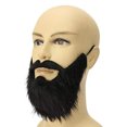 thumbnail image 3 of Fortune Men False Goatee Beard Moustache black Fancy Dress Stick On Facial Hair, 3 of 6