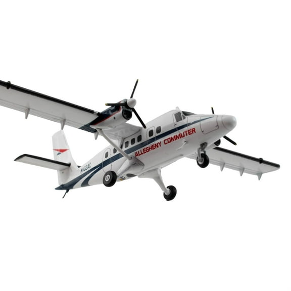 De Havilland DHC-6-300 Commercial Aircraft White w/Blue Stripes "Gemini 200" Series 1/200 Diecast Model Airplane by GeminiJets