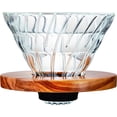 thumbnail image 1 of Hario V60 Glass Coffee Dripper, Size 02, Olive Wood, 1 of 1