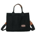 thumbnail image 1 of Bolso de mano de pana Bolso de mano casual Bolso hobo de mujer vintage con múltiples bolsillos, 1 of 9