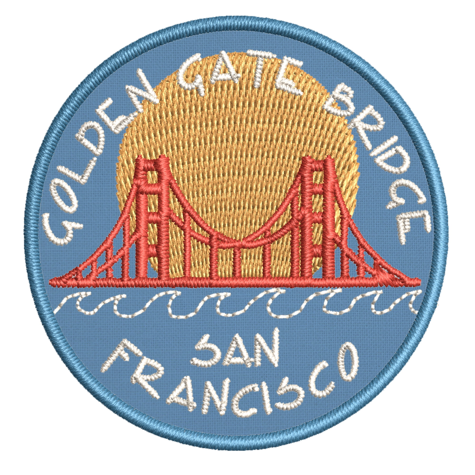 Golden Gate Bridge, San Francisco Embroidered DIY Iron on or Sewon