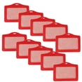 thumbnail image 2 of 10pcs Plástico ID Insignia Tarjetero Cuello Correa Banda Varios rojo, 2 of 10