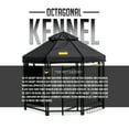 thumbnail image 2 of PET GAZEBO INDOOR AND OUTDOOR OCTAGONAL DOG KENNEL WITH POLYESTER COVER AND SIDE SUNSHADE, 4FT, 2 of 9
