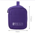 thumbnail image 5 of Toiletry Bag Wash Cosmetic Organizer with Hanging Hook for Travel Purple, 5 of 8