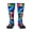 1 Black, variant on Women's Knee High Socks Colorful Splatter Paint Thermal Soft Knee Long Socks