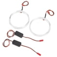 thumbnail image 3 of Headlight Angel Eye DRL Light,Car LED Angel Eyes LED Halo Ring Light Guide LED Halo Ring Light Bulb Exquisite Design, 3 of 14