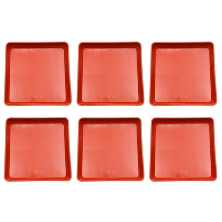 

NUOLUX 6pcs Creative Plastic Flower Pot Tray Creative Plants Gardening Pot Tray