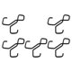 thumbnail image 3 of 5 ganchos dobles portátiles, resistentes, de 6,3 x 6,1 cm, ligeros para diversas necesidades, negros, antideslizantes y versátiles., 3 of 9