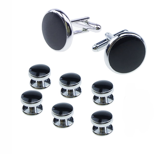 EXHUMKY 8pcs Tuxedo Stud Set Classic Copper Daily Wear Wedding Attire