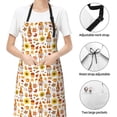 thumbnail image 6 of Lsque Gnomes Autumn Harvest Waterproof Apron Chef Aprons for Men Heavy Duty Chemical Work Apron Extra Long Grilling Aprons with Adjustable Bib Apron, 6 of 9