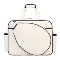 thumbnail image 3 of letairis Tennis Handbag Pickleball Racket Storage Racquet Covers Tennis Racket Bag White 46 x 37 x 16cm, 3 of 6