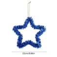 thumbnail image 3 of SLYNSHome 4th of July Patriotic Star Ornaments for Tree Hanging Glitter Tinsel Metallic Twist American Flag Stars Blue 250th Anniversary Independence Day Decor, 3 of 6