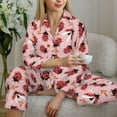 thumbnail image 6 of Picia Cute Ladybugs 1 Pattern Women’s Long-Sleeve Sleepwear Set - Soft 2-Piece Loungewear with Pockets, Comfy PJs for Relaxing Nights-XX-Large, 6 of 7