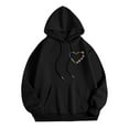 thumbnail image 4 of ShiShine Womens Graphic Hoodies Drawstring Long Sleeve Sweatshirt with Pocket Pullover, 4 of 5