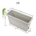 thumbnail image 2 of CUITING Planters for Outdoor Plants - 14 in Rectangular Planter  Vegetable Planting Pot Plastic Flower Pot Balcony Vegetable Planting Trough for Balcony  Windowsill  Garden  Home Office, 2 of 4