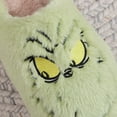 thumbnail image 3 of Pantuflas de peluche de Grinch, pantuflas peludas de monstruo verde, pantuflas transpirables de monstruo, pantuflas térmicas navideñas para hombre y mujer, 3 of 9
