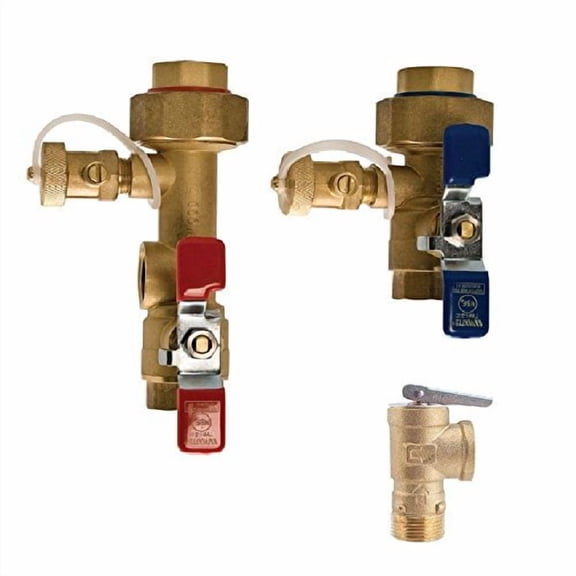 Watts Regulator 100156 0.75 in. Lead Free Copper Tankless Water Heater - Hcn-Rv Hot & Cold Valve Kit