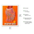 thumbnail image 2 of Hawaii - Hula Skirt - Pan American World Airways - Vintage Airline Travel Poster c.1960s - Fine Art Matte Paper Print (Unframed) 11x14in, 2 of 4