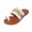 White, variant on Open Toe flat sandals for women flat Flat Arch Toe Loop Slide Flat Heel Flatform Stability flat sandals for women