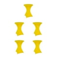 thumbnail image 2 of Wweixi Nappe Ronde Extensible Facile d'Entretien Résistante aux Taches et Polyvalente Jaune 5Ensemble, 2 of 6