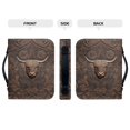thumbnail image 4 of HELLHERO Tooled Leather Bull Bible Carrying Case for Women, Lightweight Bible Cover with Pencil Holder for Church Bible Study Outdoor Study, 4 of 12