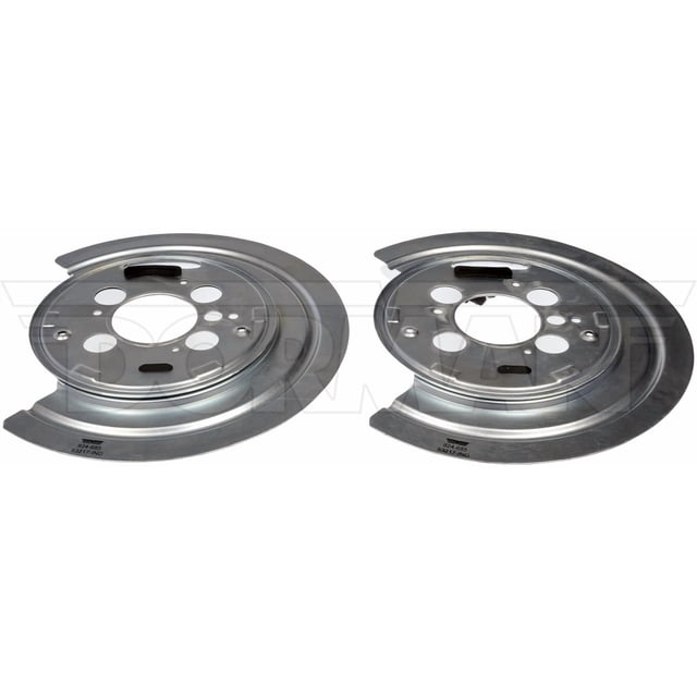 Dorman Brake Backing Plate 924-685 OE Solutions; OE Replacement; 75 Millimeter Inside Diameter; Steel; Silver; Set Of 2