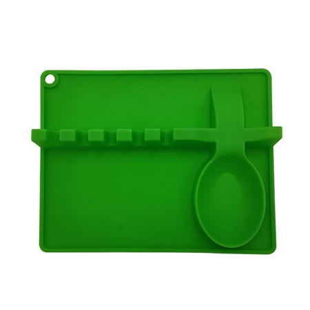 

Spoon Rest 2-in-1 Silicone Spatula Holder Kitchen Utensil Storage Rack Cooking Tool Supplies Green