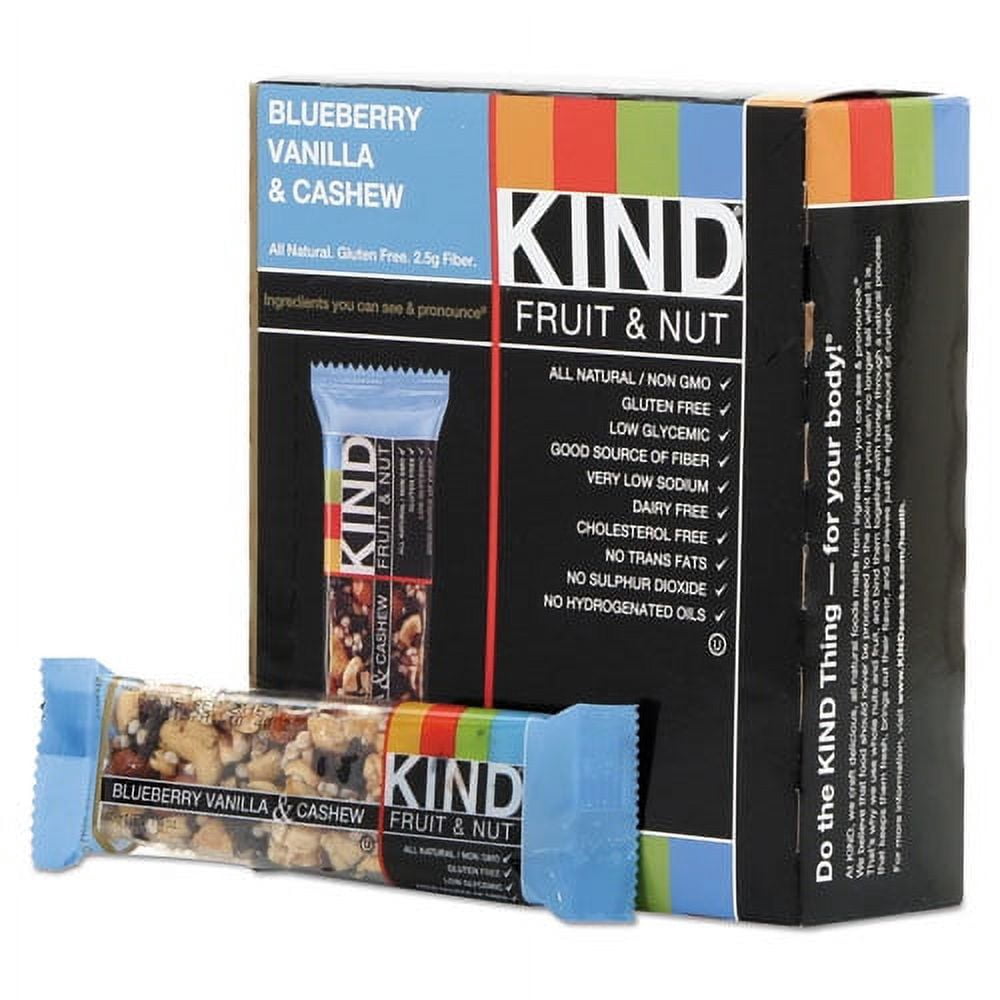 Fruit And Nut Bars, Blueberry Vanilla And Cashew, 1.4 Oz Bar, 12/box | Bundle of 2 Boxes