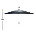 thumbnail image 6 of SAFAVIEH Outdoor Collection Iris Fashion Line 7.5-Foot Square Umbrella Navy/White, 6 of 7