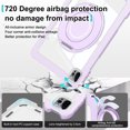 thumbnail image 5 of for iPad Pro 11 2022/2021/2020/2018 Clear Back Case Cover for Kids, Anti-Scratch Shockproof Dropproof Rugged Protective Case with Ring 360 Rotating Stand for iPad Air 4/Air 5, Purple, 5 of 6