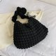 thumbnail image 4 of Burbuja Satchel Bag Candy Colors Knitted Bag Nylon Color Sólido Bolsa (Gris) Tmvgtek Para Estrenar, 4 of 5