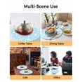 thumbnail image 2 of 13 Inch Round Placemats Set of 4, Sky Blue Christmas Non Slip Heat Insulation PP Table Mats, Xmas Tree Snowflake Winter Abstract Washable Place Mats for Kitchen Dining Party Table Decor, 2 of 7