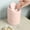 Soft Pink, variant on Wastebasket Can - Desktop Mini Waste Garbage Can with Swing Lid, Stylish Countertop Bin, Round Small Basket for Office Bathroom Bedroom,Soft Pink