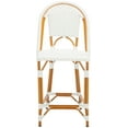 thumbnail image 2 of SAFAVIEH California Outdoor Patio Counter Stool, White, 2 of 12