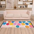 thumbnail image 2 of Yayeee Runner Rug for Bedroom 2'x6' Machine Washable Hallway Non Slip Mat, Watercolor Circles, 2 of 8