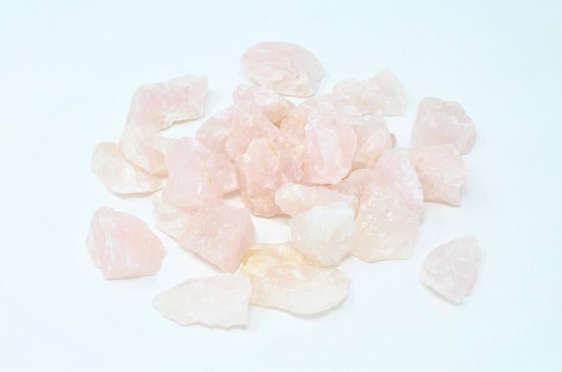 Raw Rose Quartz-3 LB Bulk Lot-Rose Quartz Rough Rocks-Bulk Crystals-Bulk Rough 
