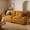 Orange, variant on Fort Mok 87" Corduroy Couch with Washable Cover, Deep Seat Sofa with 2 Pillows for Living Room, Modern Sailboat-Shaped Armrest Loveseat for Small Space Apartment - Gray