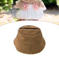 thumbnail image 1 of Sombrero de peluche para muñeca de 17 cm, sombrero de cubo, accesorio para hacer tú mismo, accesorios de fotos portátiles, tocado premium, accesorios Marrón, 1 of 8