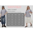 thumbnail image 7 of MOYIKO Womens Oversized T Shirts Crew Neck Short Sleeve Summer Trendy Tops Loose Fit Tee, 7 of 7
