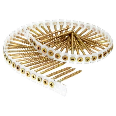 

Senco No. 8 X 2-1/2 in. L Square Yellow Zinc Wood Screws 1000 pk