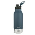 thumbnail image 2 of Asobu Dog Barky Bottle a Stainless Steel Insulated Water Bottle for a Human with Removable Dog Water Bowl and Food Storage Bowl 34 Ounce (Blue), 2 of 9
