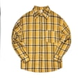 thumbnail image 6 of ClodeEU Women's Collared Button Down Long Sleeve Plaid Shirt,Casual Shacket with Chest Pocket ,Women's Plus L, 6 of 6