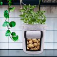 thumbnail image 1 of Bolsa de de patatas de alta resistencia y ventana con solapa con asa, macetas de tela no tejida gruesa, bolsa de plantación de jardín para , Gris claro, 1 of 8