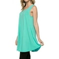 thumbnail image 3 of Womens Sleeveless A-line Tank Tunic Top, 3 of 5