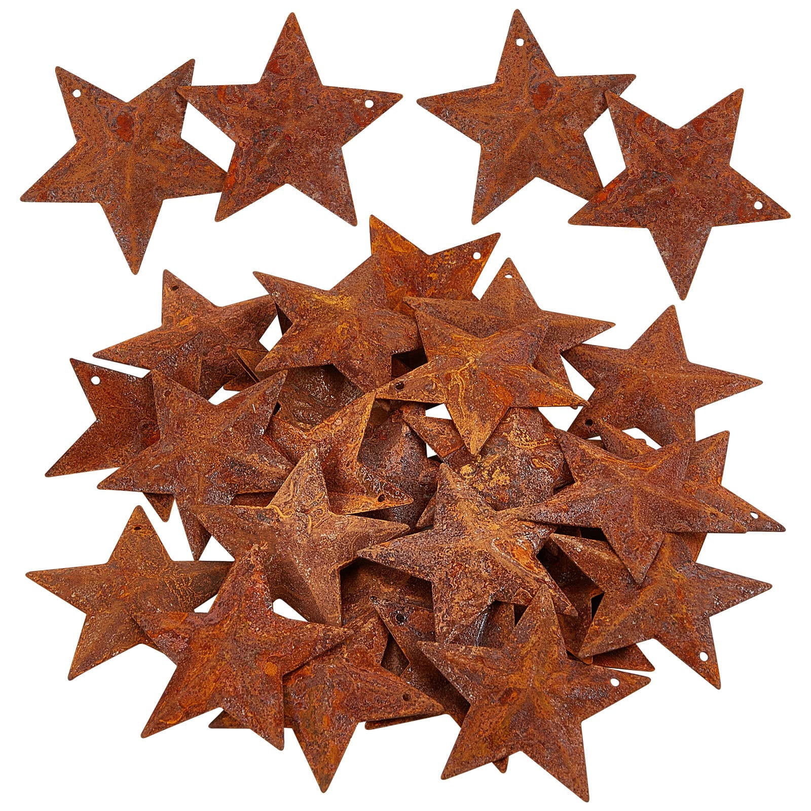 COOZZYHUOR - Decoración De Pared Con Estrella De Metal De Granero De 6
